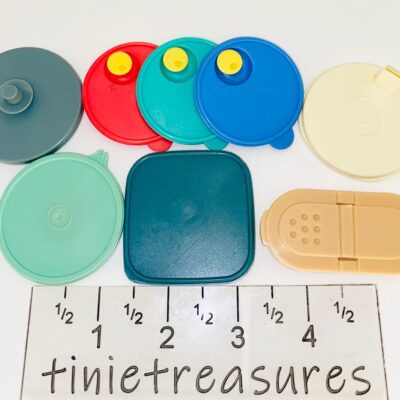 Tupperware Set Of 6 Magnets Various lid magnets tinietreasures